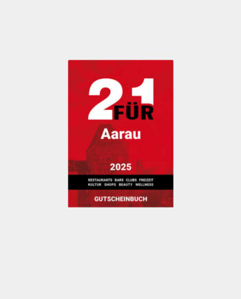 2für1 Aarau. Das zwei für ein Gutscheinbuch aus Aarau.