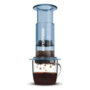 Aeropress Color in Farbe Blau.