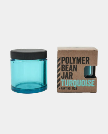 Polymer glas für die Comandante Handmühle in turquoise Farbe